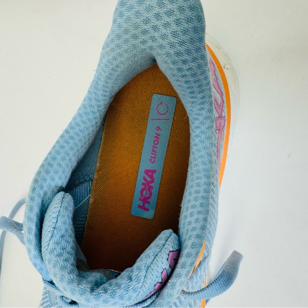 Hoka Clifton 9 Color Airy Blue/Ice Water. SZ 9.5 - Picture 5 of 10